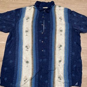 Batik bay button down rayon shirt